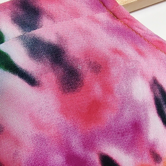 Viscose Heart Tie Dye Vneck Cover Up - Picture 8 of 8